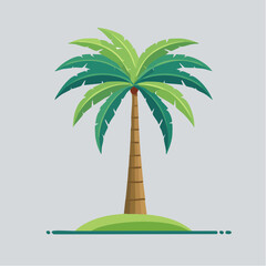 Illustration design plat de palmier vert moderne