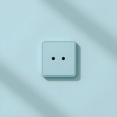 Elegant Blue Electrical Outlet for Minimal Design