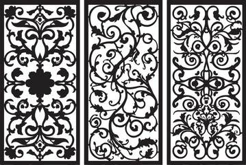 Elegant Lasercut Panel Vector Bundle