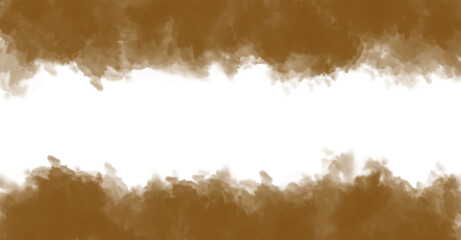 A brown watercolor painting with a transparent background, perfect for adding text or graphics