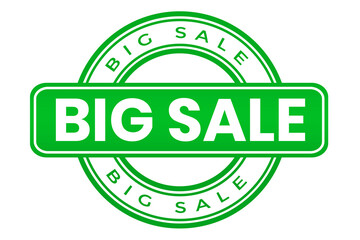 Big Sale Green Round stamp element transparent png file	