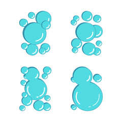 Collection of water illustration variations