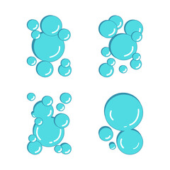 Collection of water illustration variations