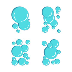 Collection of water illustration variations
