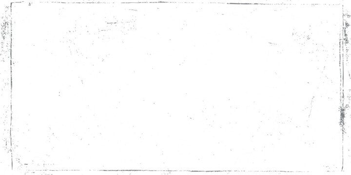 White grunge border texture background. Vintage worn surface with rough faded edges and subtle distressed effect. Minimal clean abstract design.