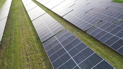 Fluffy cumulus clouds in clear blue sky