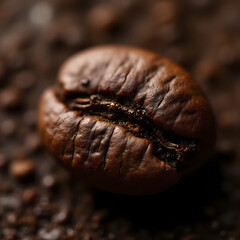 Coffee Bean Surface Macro