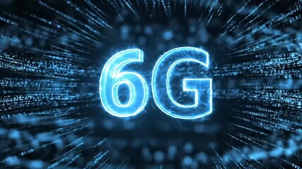 Experience blazing fast 6G connectivity with dynamic digital streams, unlocking the future of mobile technology and high speed data transfer - Powered by Adobe