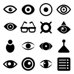 Ophthalmology examination — glasses and vision chart on white background.