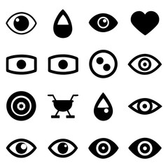 Glasses, eye chart, and optical test on white background.