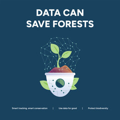 Data can save forests by leading to smart conservation, time tracking, and robust stationary for a better and more sustainable future
