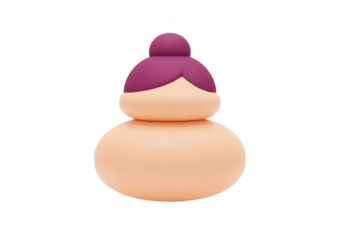 Cute cartoon character isolated on transparent background