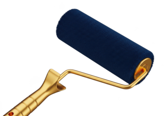 Paint roller isolated on transparent background