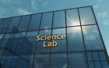 Science Lab glass building concept