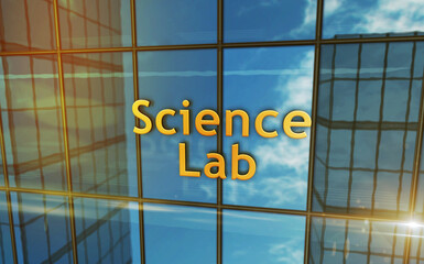 Science Lab glass building concept