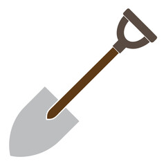 shovel isolated on white background