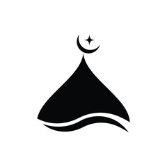  Mosque icon design vector template for banner ,poster ,social media post,T shirt and app logo.