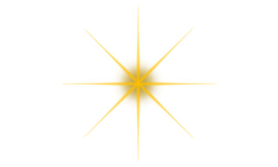 png Golden starburst light effect bright glowing vector element isolated on white background