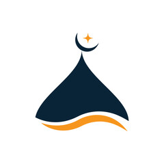  Mosque icon design vector template for banner ,poster ,social media post,T shirt and app logo.
