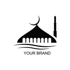  Mosque icon design vector template for banner ,poster ,social media post,T shirt and app logo.