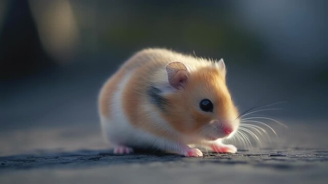 Charming Hamster Adventures: A delightful journey of a cute hamster exploring and interacting with