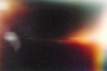 light leak overlay effect with scratch dust and blur orange light leaks,retro noisy film texture...