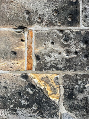 old stone wall with a lot of texture