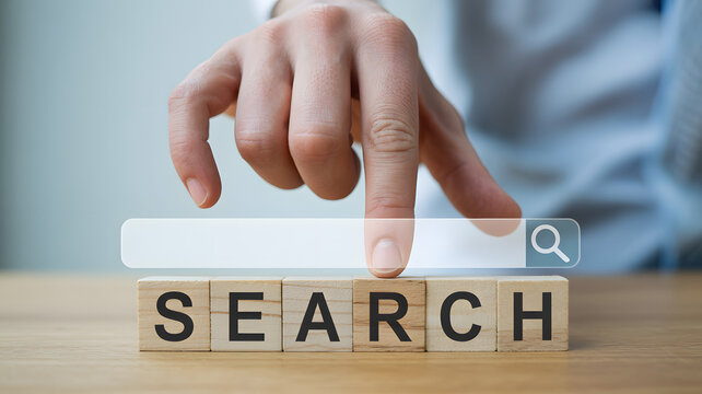 Empowering online discovery, a finger taps into the world of search, unlocking information and opportunity with ease, connecting people with what they seek