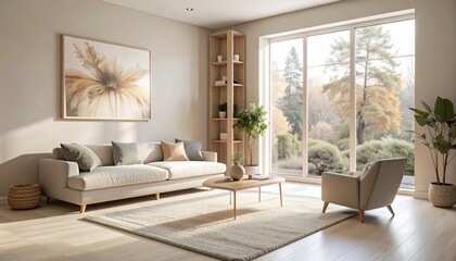 Cozy Nordic-Inspired Lounge