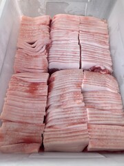 raw chicken breast, vegetable, food, red, fish, pink, market, stack, white