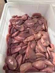 kidney beans in a bowl, vegetable, food, red, fish, pink, market, stack, white