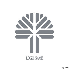 tree logo design, suitable for company vector illustration	