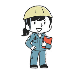 工場で働く女性