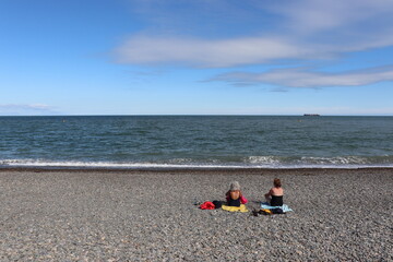 Woman on the beach 