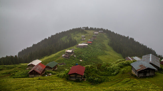 Elevit Plateau in Rize. This plateau . Kackar Mountains region. Rize, Turkey