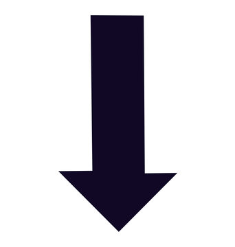 3D glossy vector arrow icon design for a web download button symbol of an down on white background