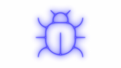 Digital software bug problem error icon vector set. Outline digital software bug problem error Icon on transparent background vector image.