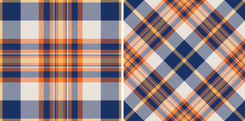 Pattern seamless fabric of textile plaid background with a tartan vector texture check. Set in skin colors for room decor ideas.