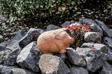 tier statue garten igel dekoration