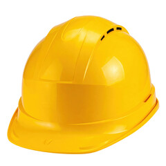 Fototapeta premium Yellow Hard Hat for Construction Safety and Protection Equipment with Transparent Background