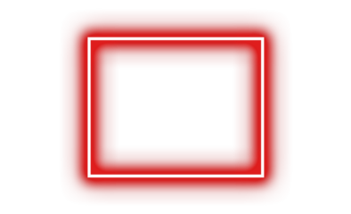 Realistic glowing red neon frame isolated on transparent background. Vector neon light banners with shining effect. Bright neon sign plate. PNG
