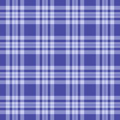 Grunge check plaid seamless, exotic vector textile tartan. Genuine texture fabric background pattern in blue and light colors.