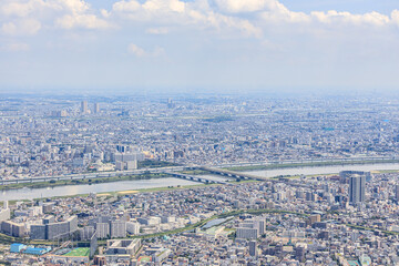 東京スカイツリーから見た景色