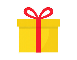 赤いリボンのプレゼントのイラスト
