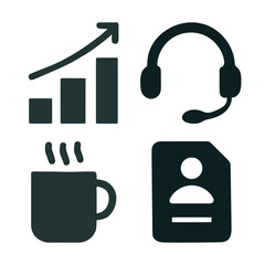 business and teamwork icons