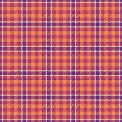 Seamless plaid pattern with intersecting lines forming classic checks. Textile design for backgrounds, fashion, decor, and crafts. Use for warm, cozy themes.