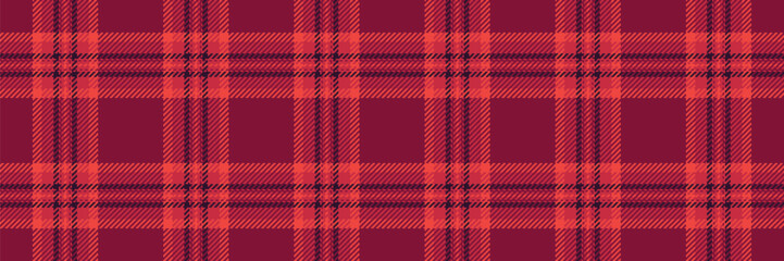 Warm, cozy red plaid pattern. Classic textile design ideal for backgrounds, apparel, or festive designs. Versatile  timeless for seasonal projects.