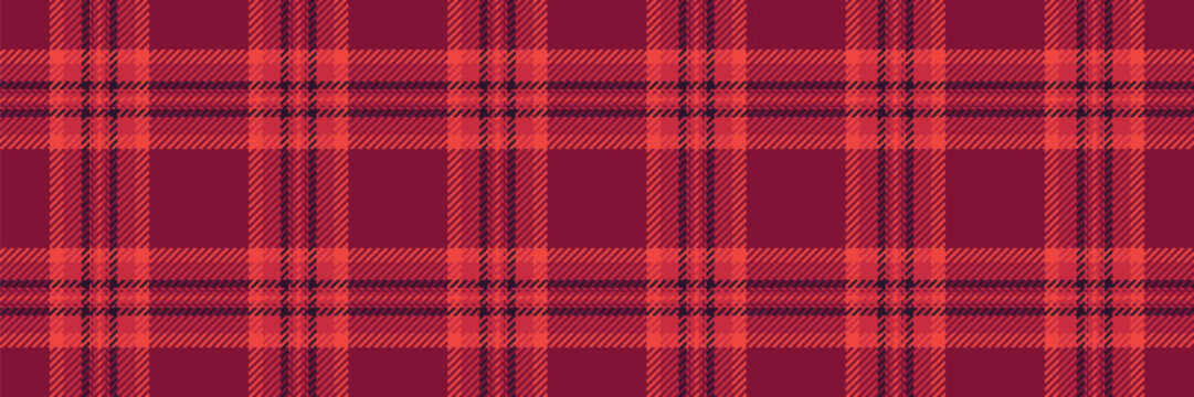 Warm, cozy red plaid pattern. Classic textile design ideal for backgrounds, apparel, or festive designs. Versatile  timeless for seasonal projects.