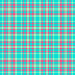 Canadian pattern tartan plaid, bandanna vector background fabric. Diwali texture seamless textile check in pastel and teal colors.