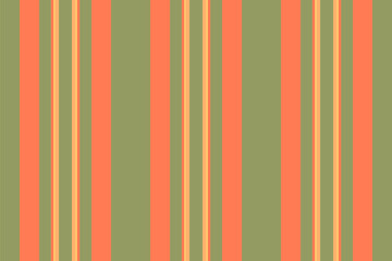Lit vector vertical lines, tie background texture textile. Nktoberfest stripe seamless fabric pattern in lime and coral colors.